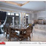 3 Thiết kế nội thất phòng bếp ăn biệt thự tân cổ điển khu đô thị vinhomes hải phòng