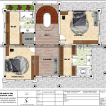 4 Mặt bằng công năng tầng 2 biệt thự lâu đài 4 tầng tại đà nẵng sh btld 0038