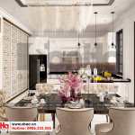 4 Mẫu nội thất phòng bếp ăn biệt thự tân cổ điển 4 tầng khu đô thị vinhomes hải phòng vhi 0001