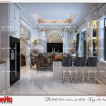 4 Mẫu nội thất phòng bếp ăn biệt thự tân cổ điển khu đô thị vinhomes hải phòng