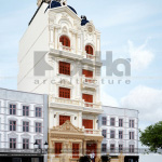 4 Mẫu thiết kế nhà ống giả biệt thự cổ điển 4 tầng tại bắc ninh sh nop 0170