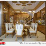 4 Mẫu thiết kế nội thất phòng bếp ăn biệt thự tân cổ điển khu đô thị vinhomes hải phòng