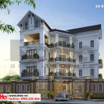 5 Thiết kế biệt thự 4 tầng tân cổ điển tại hải phòng sh btp 0123