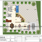 6 Mặt bằng công năng tầng 1 biệt thự hình chữ l tại hải phòng sh btp 0123