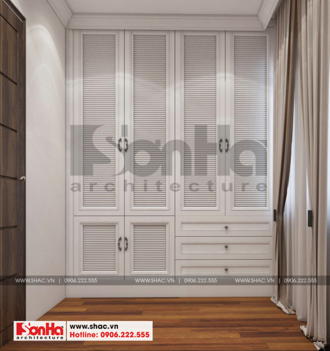 6 Mẫu nội thất khu thay đồ phòng ngủ 1 biệt thự tân cổ điển khu đô thị vinhomes hải phòng vhi 0001