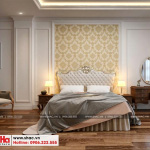 6 Thiết kế nội thất phòng ngủ lớn nhà ống cổ điển 4 tầng tại hà nội sh nop 0169