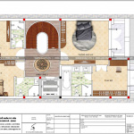 8 Mặt bằng công năng tầng 3 nhà ống giả biệt thự 5 tầng tại bắc ninh sh nop 0170