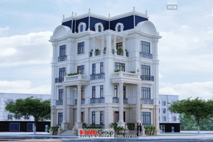 Biệt thự lâu đài cổ điển 4 tầng 175m2