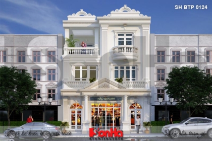 BÌA thiết kế biệt thự cổ điển pháp tại quảng ninh sh btp 0124