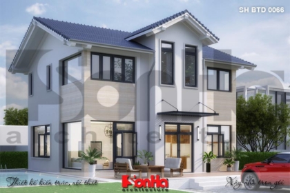 Biệt thự 2 tầng mái thái diện tích 180m2