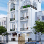 Mặt tiền nhà ống rộng nhìn như biệt thự sang trọng