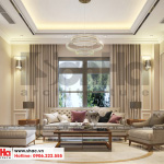 1 Thiết kế nội thất phòng khách biệt thự song lập khu đô thị vinhomes hải phòng vhi 0002