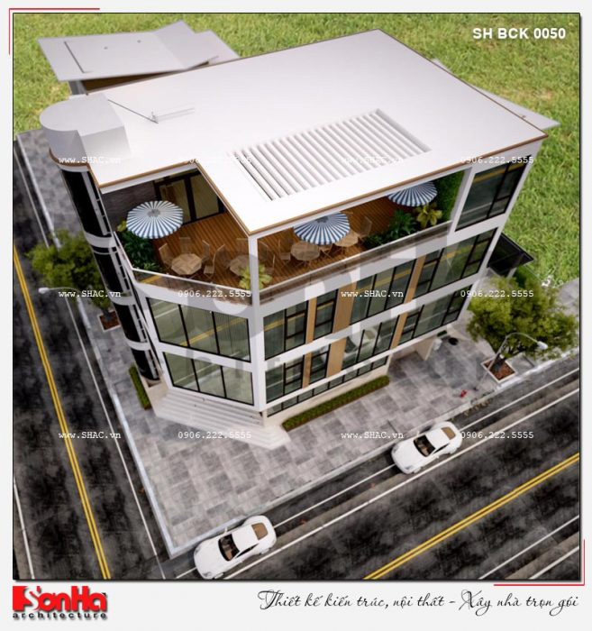 1 Thiết kế phương án 1 nhà hàng hiện đại tại bắc ninh sh bck 0050