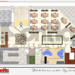 11 Mặt bằng công năng tầng 1 nhà hàng 4 tầng tại bắc ninh sh bck 0050