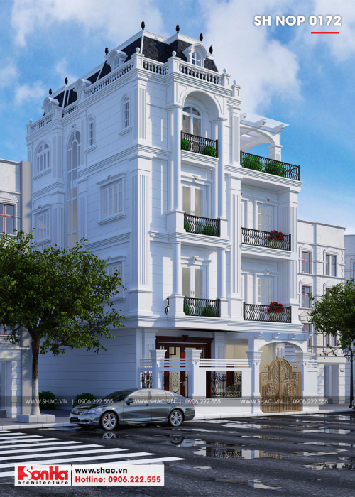 Nhà ống kiến trúc giá biệt thự pháp đẹp