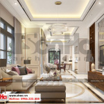 2 Mẫu nội thất phòng khách biệt thự tân cổ điển khu đô thị vinhomes hải phòng vhi 0002