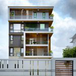 2 Mẫu thiết kế biệt thự hiện đại 5 tầng có sân vườn tại thái bình sh btd 0068