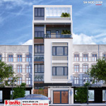 2 Mẫu thiết kế nhà ống hiện đại 4 tầng 1 tum tại hải phòng sh nod 0189