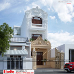 2 Mẫu thiết kế nhà ống phong cách châu âu 3 tầng tại khánh hòa sh nop 0173