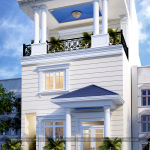 2 Mẫu thiết kế nhà ống tân cổ điển 3 tầng tại sài gòn sh nop 0174