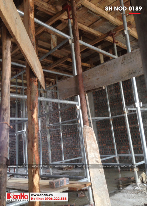 3 Ảnh thực tế thi công nhà ống hiện đại mặt tiền 7m tại hải phòng sh nod 0189