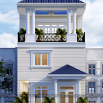 3 Thiết kế nhà ống phong cách tân cổ điển châu âu mặt tiền 6,6m tại sài gòn sh nop 0174