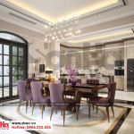 3 Thiết kế nội thất phòng bếp ăn biệt thự song lập khu đô thị vinhomes hải phòng vhi 0002