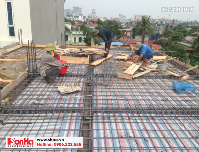 4 Ảnh thực tế thi công nhà ống hiện đại đẹp tại hải phòng sh nod 0189