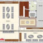 5 Mặt bằng công năng tầng 2 biệt thự hiện đại sân vườn đẹp tại thái bình sh btd 0068