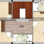 5 Mặt bằng công năng tầng 2 nhà ống pháp mặt tiền 7,5m tại hải phòng sh nop 0175