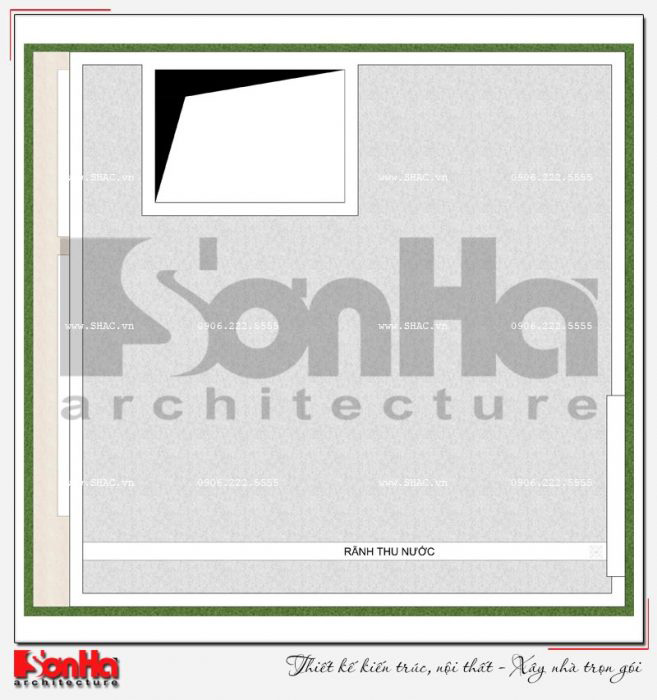 5 Mặt bằng công năng tầng mái biệt thự hiện đại tại hải phòng