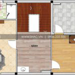 6 Mặt bằng công năng tầng 3 nhà ống phong cách châu âu tại hải phòng sh nop 0175