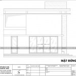 6 Mặt đứng trục 1 3 biệt thự hiện đại mini mặt tiền 8m tại hải phòng sh btd 0067