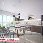 9 Thiết kế nội thất phòng bếp ăn nhà phố liền kề khu đô thị waterfront hải phòng wfc 0002
