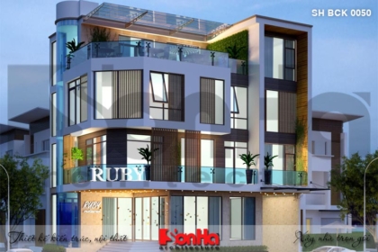 BÌA thiết kế nhà hàng hiện đại 4 tầng tại bắc ninh sh bck 0050