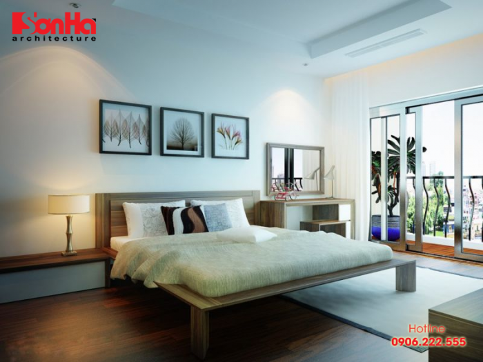 Đồ nội thất tối giản giúp không gian phòng ngủ trở nên thoáng đãng hơn 