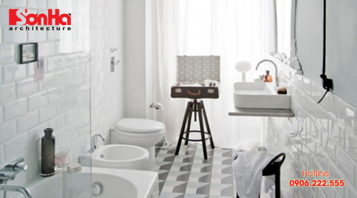 Mẫu thiết kế nội thất phòng tắm Vintage giản dị mà đẹp mắt cho nhà bạn
