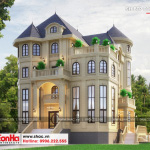 1 Thiết kế biệt thự tân cổ điển đẹp 4 tầng tại hà nội sh btp 0129