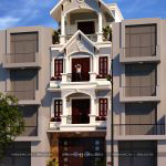 1 Thiết kế nhà ống tân cổ điển 4 tầng tại phú quốc sh nop 0176