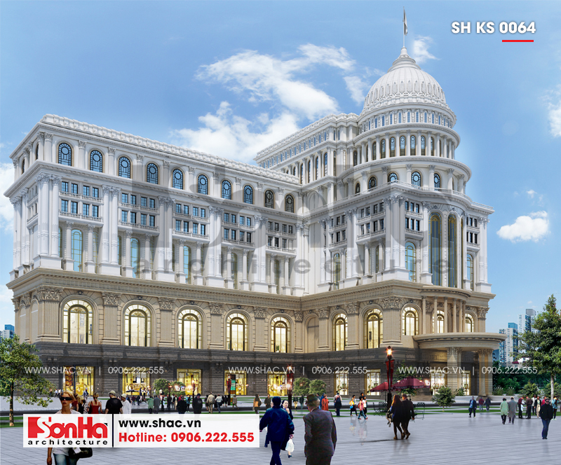 Kiến trúc mãn nhãn của khách sạn đạt tiêu chuẩn thiết kế khách sạn 5 sao đầu tiên tại Đồng Tháp