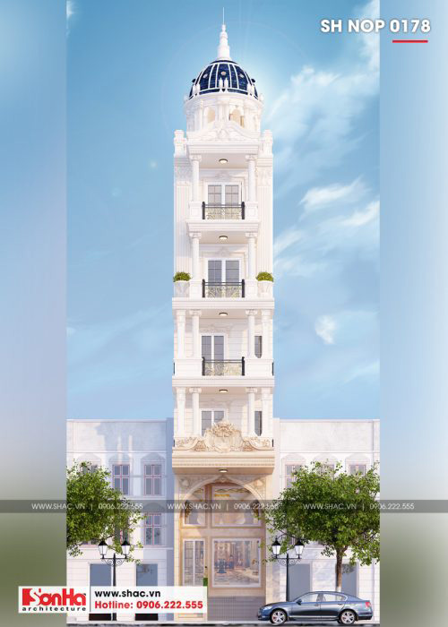 2 Mẫu nhà ống kiến trúc pháp mặt tiền 4,8m tại sài gòn sh nop 0178