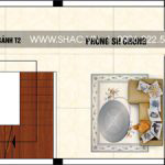 5 Mặt bằng công năng tầng 2 nhà ống tân cổ điển châu âu mặt tiền 5,4m tại phú quốc sh nop 0176