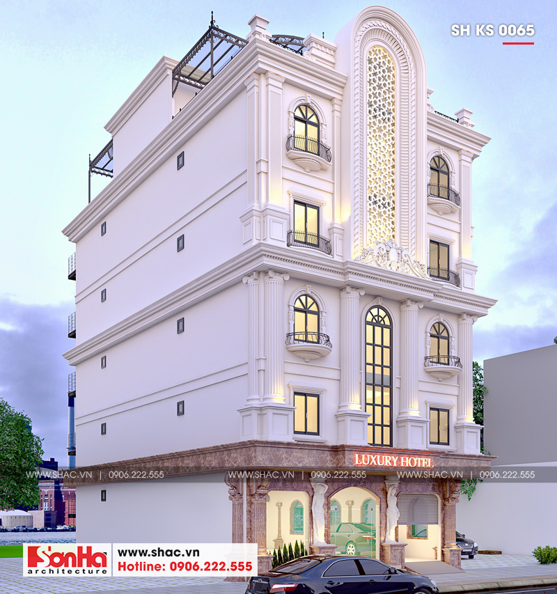 Diện mạo kiến trúc khách sạn tân cổ điển sang trọng, hút khách bậc nhất Phú Thọ 