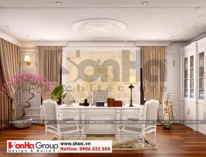 Phòng làm việc tại nhà rộng rãi