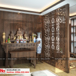 11 Thiết kế nội thất phòng thờ nhà phố liền kề khu đô thị waterfront hải phòng sh wfc 0003