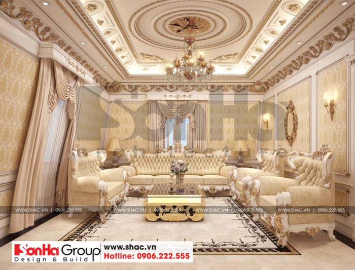 Nội thất phòng hát sang trọng tại nhà biệt thự