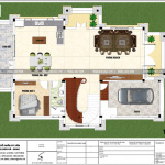 Mặt bằng công năng tầng trệt biệt