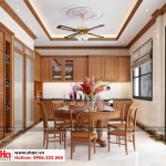 3 Mẫu nội thất phòng bếp ăn biệt thự tân cổ điển khu đô thị vinhomes hải phòng vhi 0003