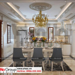 4 Mẫu nội thất phòng bếp ăn biệt thự tân cổ điển có gara oto tại sài gòn sh btp 0130