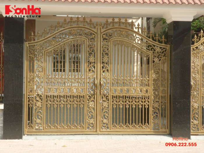 Đây là loại cổng rất phổ biến đối với các loại hình nhà ở tại Việt Nam